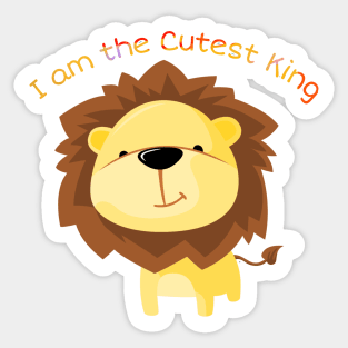 The Cutest King Sticker